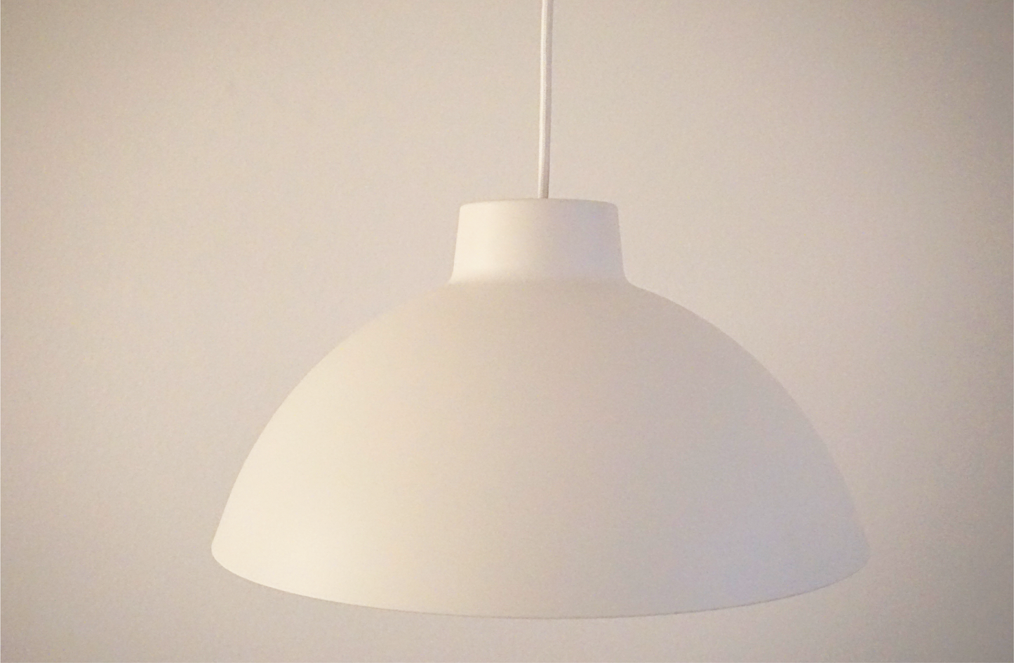 Modern Dome Pendant Light- White